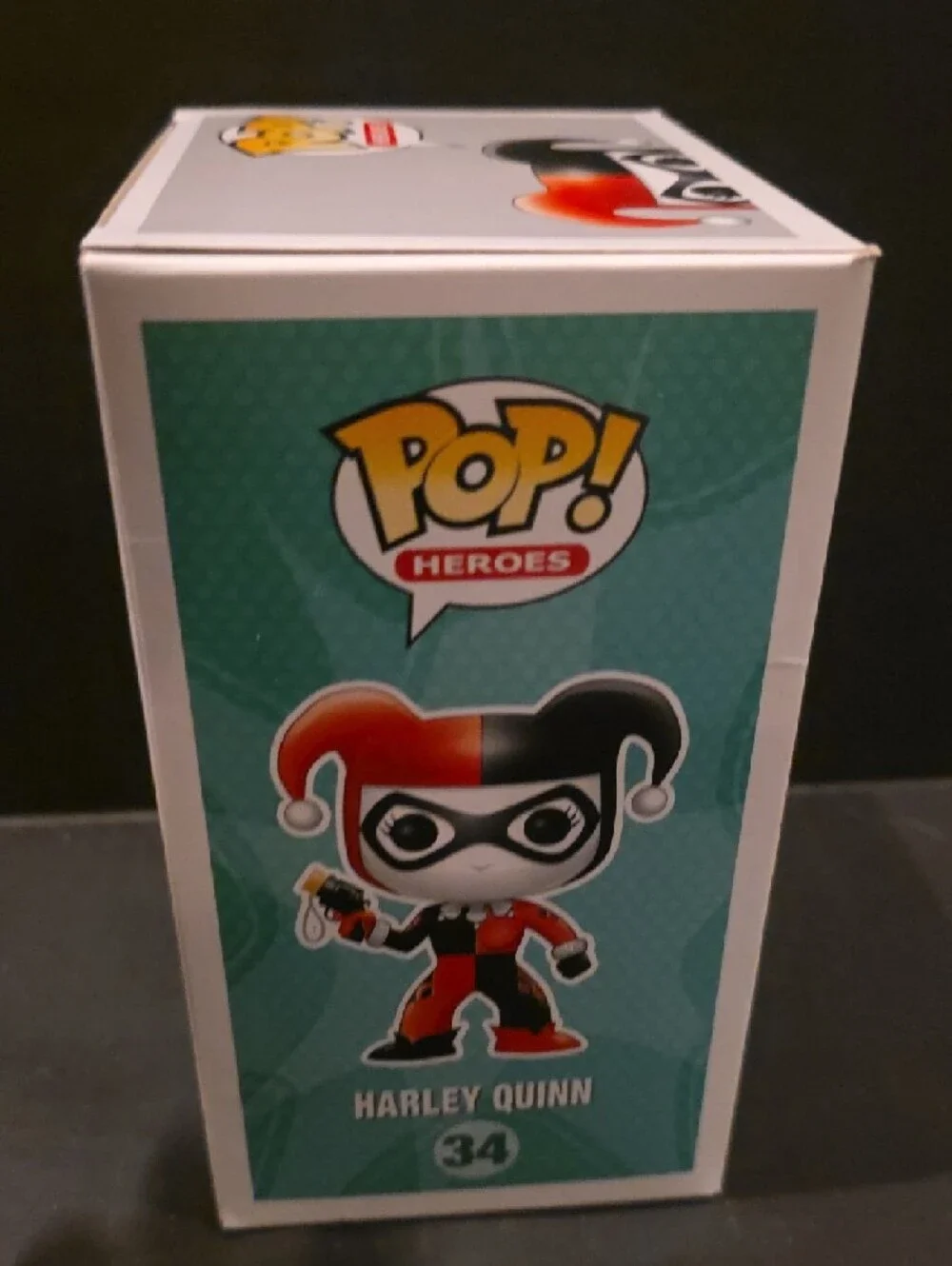 Funko Pop! Heroes Harley Quinn Vinyl Figure — Black, White, Red - Picture 5 of 6